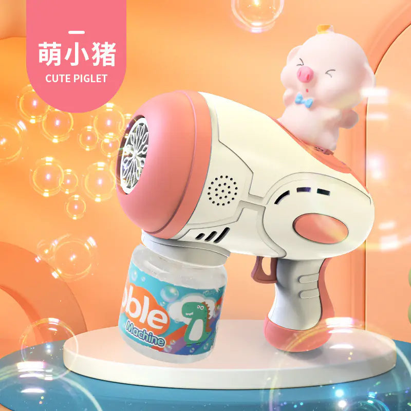 32-Hole Electric Bubble Gun for Kids' Play and Events