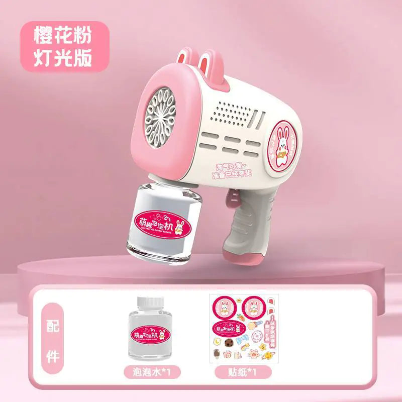 32-Hole Electric Bubble Gun for Kids' Play and Events