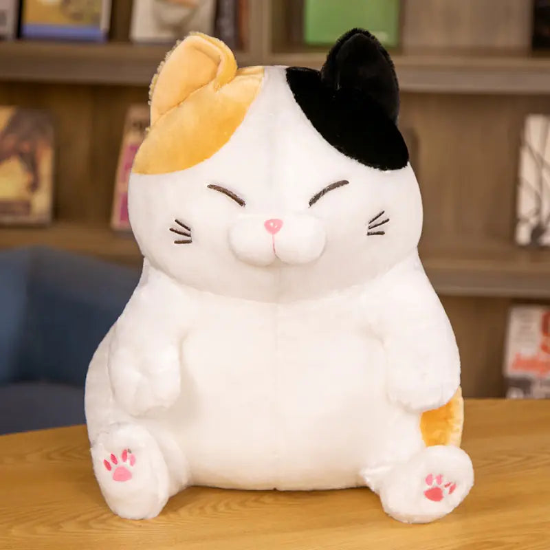 Plush Toy Cat - Fortune Cat with Mustache Design