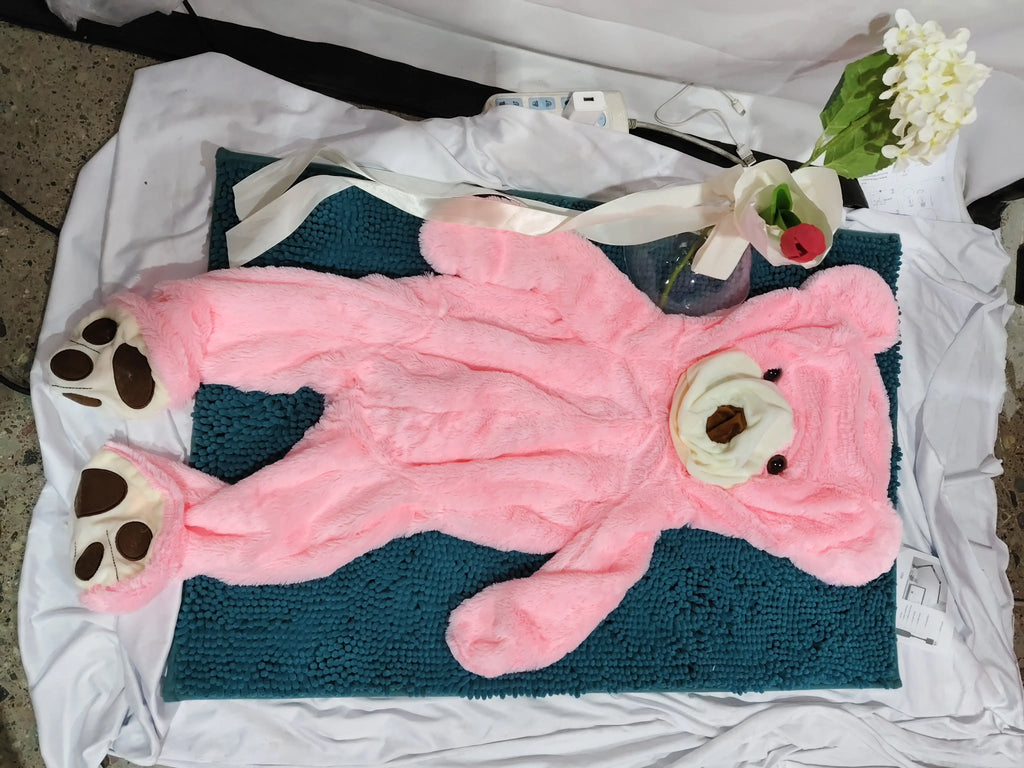 Giant Teddy Bear Plush Leather Shell