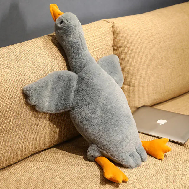 Juguete de peluche de pato gigante de 50 cm - Almohada suave y esponjosa