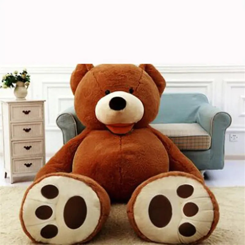 Giant Teddy Bear Plush Leather Shell