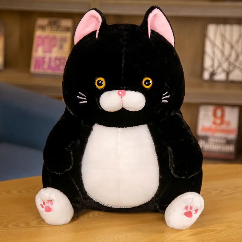 Plush Toy Cat - Fortune Cat with Mustache Design