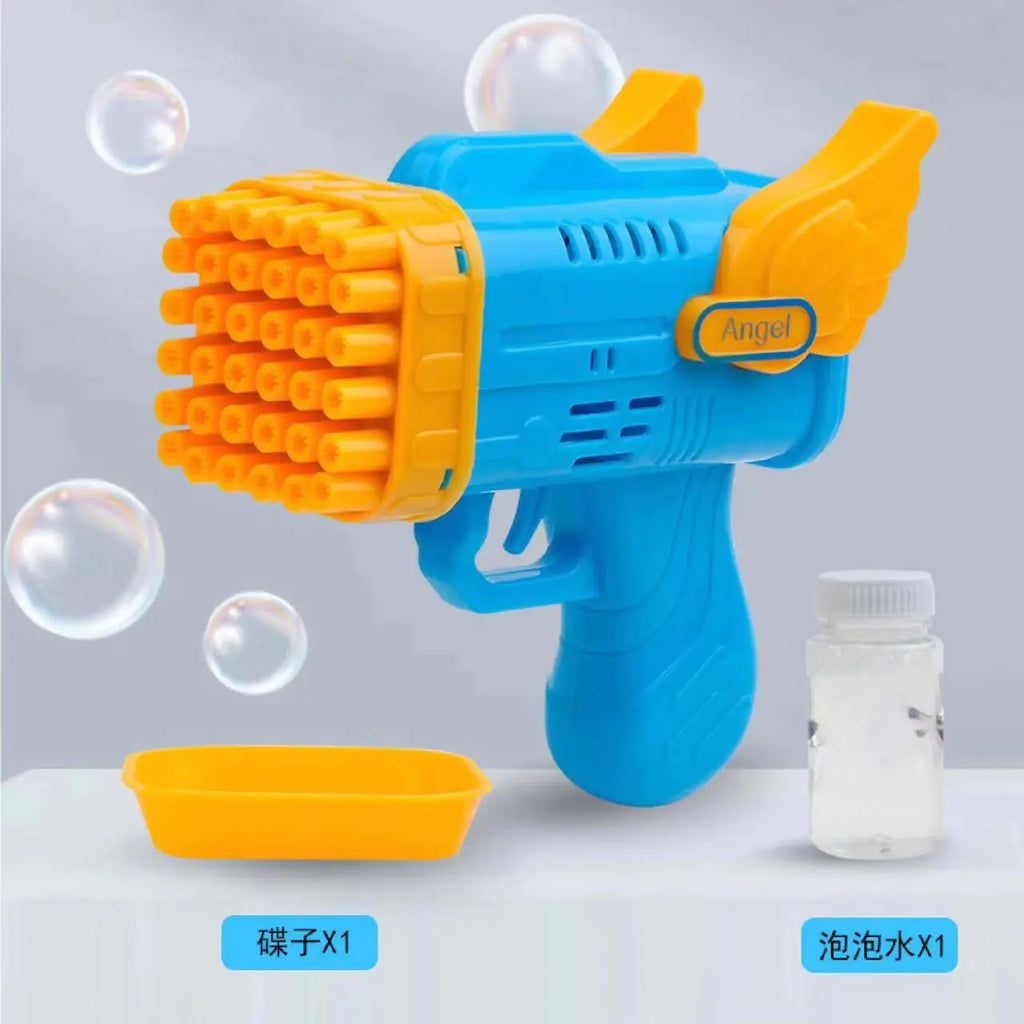 32-Hole Electric Bubble Gun for Kids' Play and Events