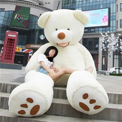 Giant Teddy Bear Plush Leather Shell
