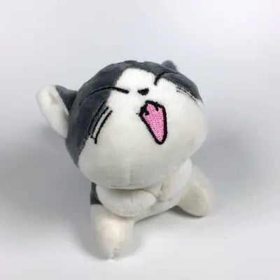 Plush Cat Keychain Doll for Girls (Cheese Cat Pendant)