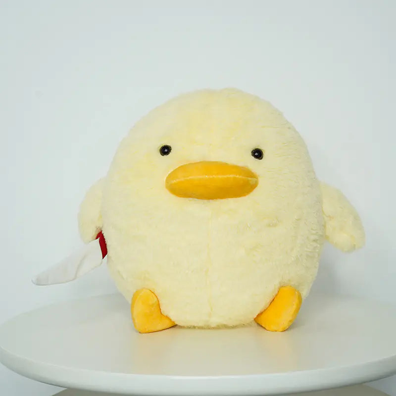 Plush Duck with Knife Toy - Cute Yellow Doll