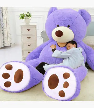Giant Teddy Bear Plush Leather Shell