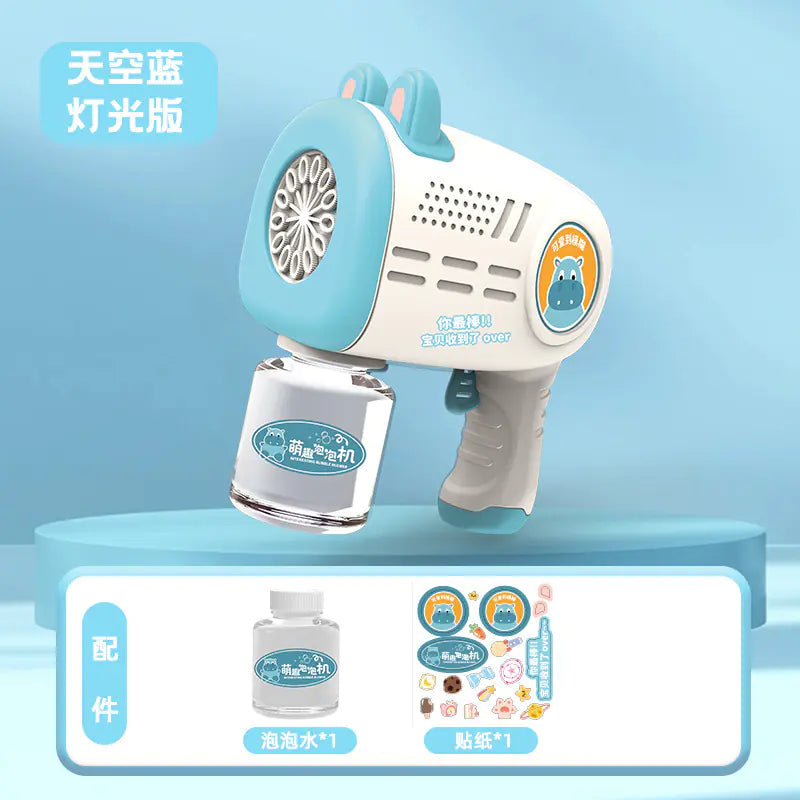 32-Hole Electric Bubble Gun for Kids' Play and Events