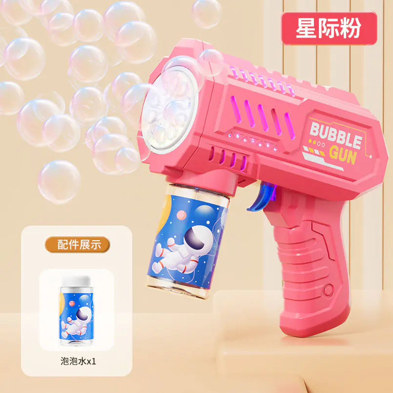 32-Hole Electric Bubble Gun for Kids' Play and Events