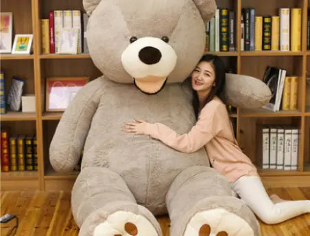 Giant Teddy Bear Plush Leather Shell