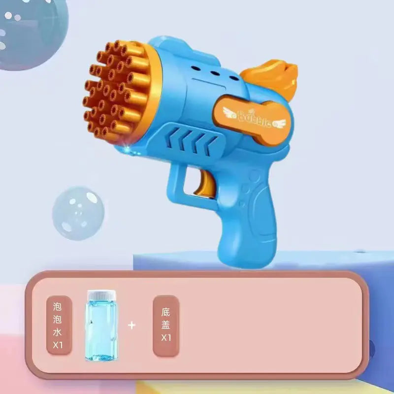 32-Hole Electric Bubble Gun for Kids' Play and Events