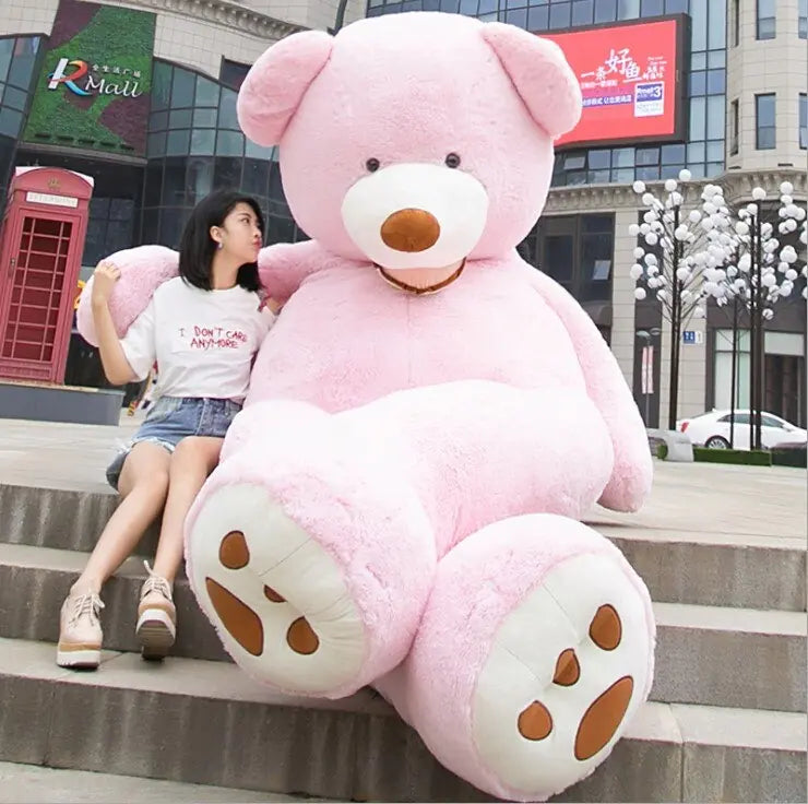 Giant Teddy Bear Plush Leather Shell