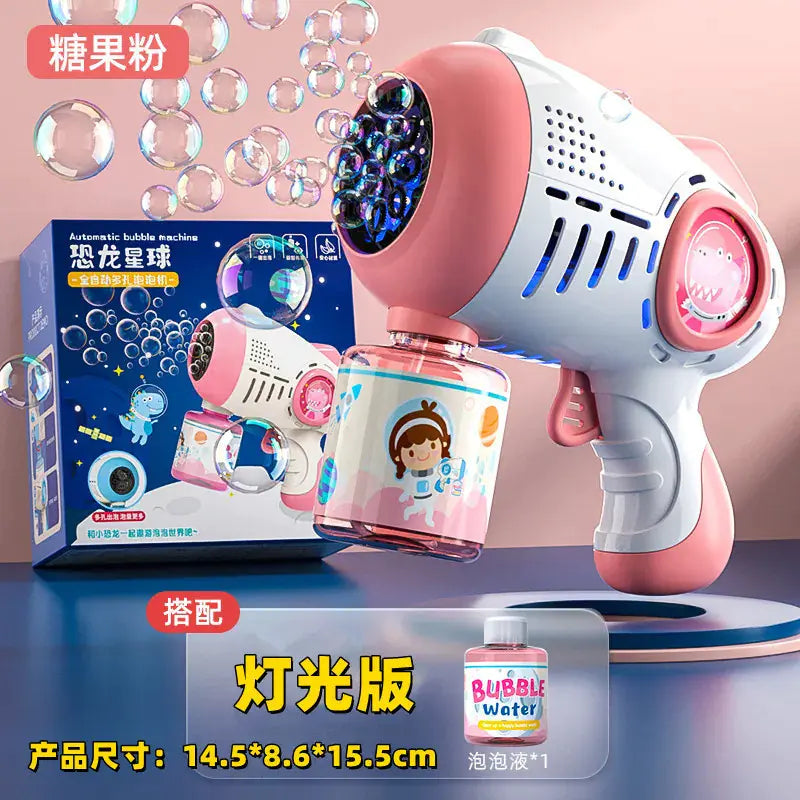 32-Hole Electric Bubble Gun for Kids' Play and Events