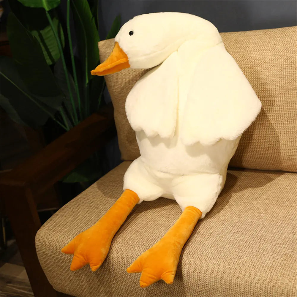 Juguete de peluche de pato gigante de 50 cm - Almohada suave y esponjosa