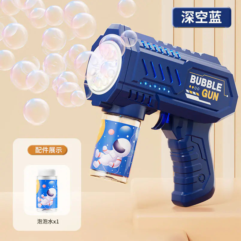 32-Hole Electric Bubble Gun for Kids' Play and Events