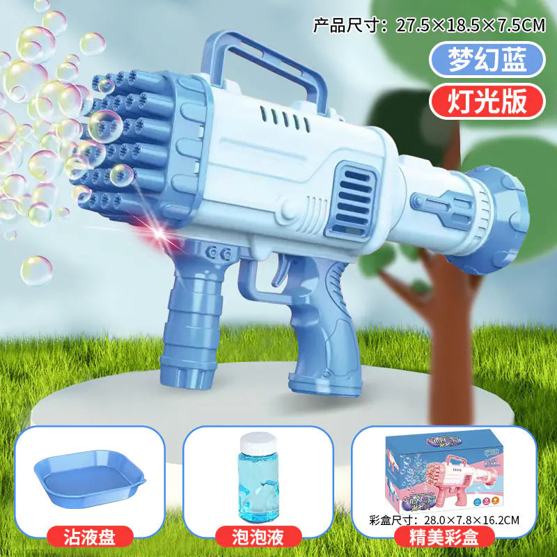 32-Hole Electric Bubble Gun for Kids' Play and Events