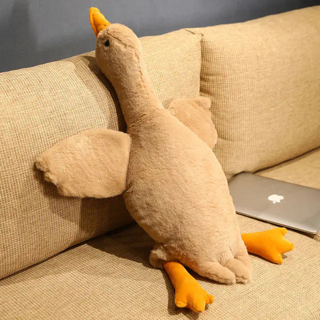 Juguete de peluche de pato gigante de 50 cm - Almohada suave y esponjosa