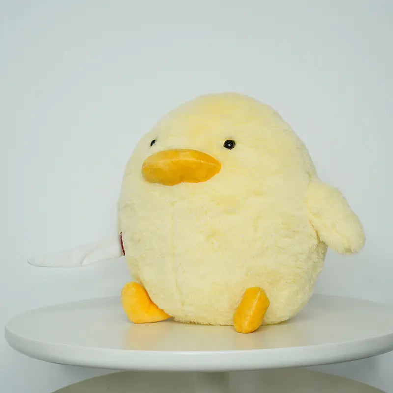 Plush Duck with Knife Toy - Cute Yellow Doll
