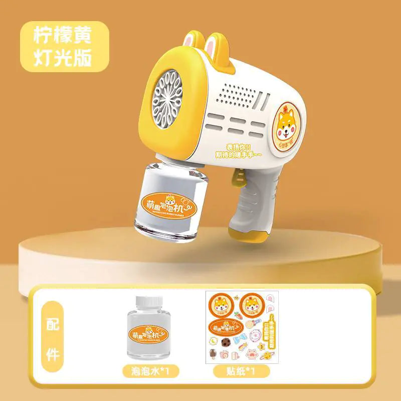 32-Hole Electric Bubble Gun for Kids' Play and Events