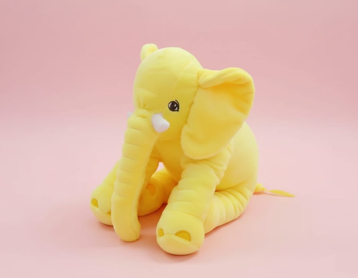 Plush Elephant Toy and Pillow Companion