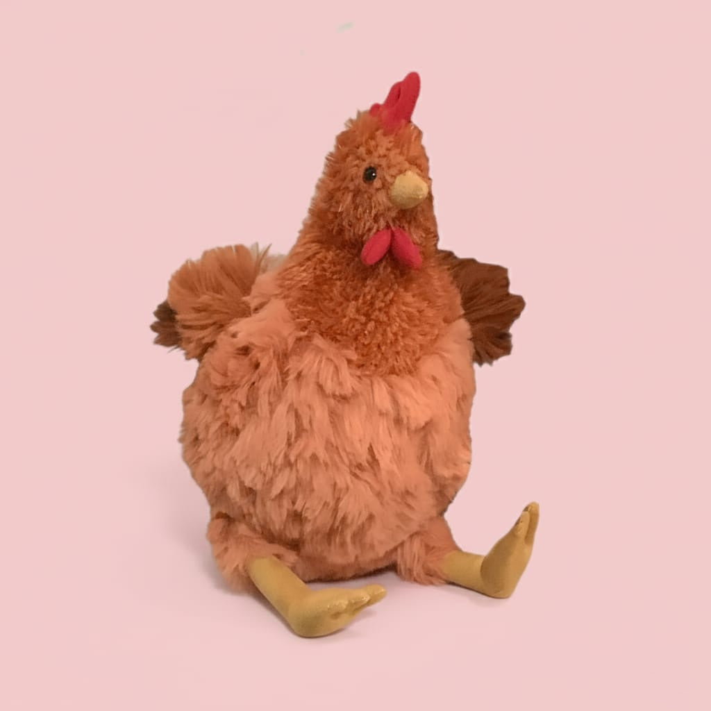 Cecil Realistic Plush Hen Toy - Cute Jellycat Cruney