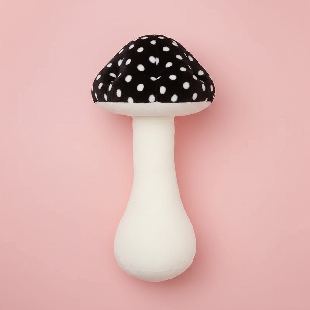 Almohada de peluche nórdico con forma de hongo para siestas