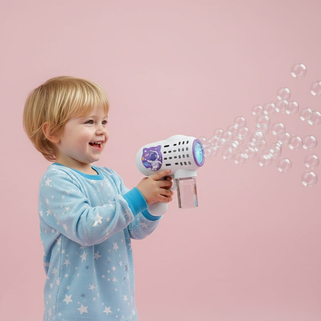 32-Hole Electric Bubble Gun for Kids' Play and Events