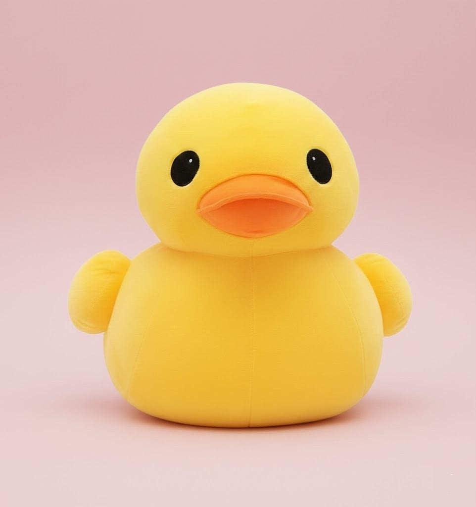 Yellow Duck Plush Toy and Pillow