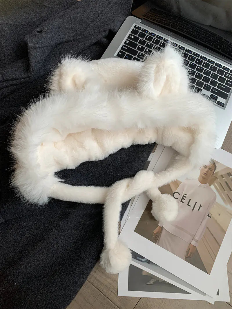 Cute Fox Ears Plush Hat